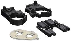 Rpm Hybrid Gearbox Housing And Rear Mounts For Traxxas 2WD Electric Black
