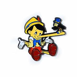 Pinocchio And Jiminy Cricket Funny Movie Pendant Lapel Hat Pin