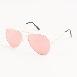 Aviator Sunglasses With Rose Gold Lenses