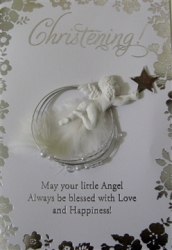 Angel Range - Christening Card