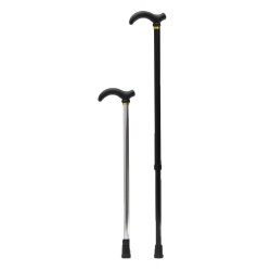 IPRee 2-SECTION Aluminium Folding Walking Climbing Sticks Adjustable Cane Ergonomic Handle 29-35