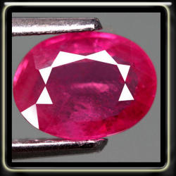 1.61ct Stunning Pinkish Red Natural Ruby Si - Precision Polished Oval Gemstone