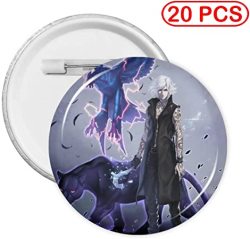 Devil May Cry Melissi 5 Round Badge Button Pin Round Button Badge 20 Pcs