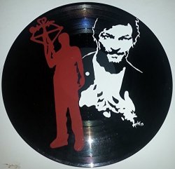 Hand Painted Daryl Dixon Norman Reedus The Walking Dead Vinyl Record
