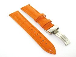 18-19-20-22-24MM Leather Band Strap Deployment Clasp For Tag Heuer Carrera 1A