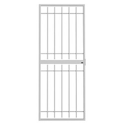 Supagate Lockable Security Gate Grey - White 700mm X 1950mm