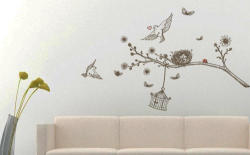 Hand Drawn Sketch Branch -vinyl Wall Stickers Decals For Kids And Babies