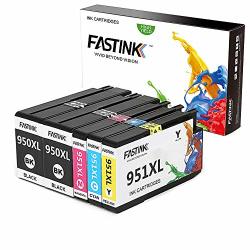 Fastink Compatible Hp Ink Cartridges Replacement For Hp 950XL 951XL 950 951 With Upgraded Chips High Yield For Hp Officejet Pro 8600 8610 8620 8100 276DW 271DW 8630 8640 8650 8660 8615 Printers 5 Pack