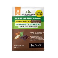 Super Greens & Red Raw Sachets 25G Choc