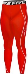 New 167 Red Skin Tights Leggings Sports Compression Base Layer Running Pants Mens XL