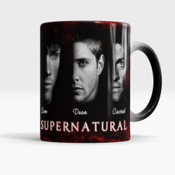Supernatural Heat Reveal Mug - Dean Sam Castiel - Heat Sensitive