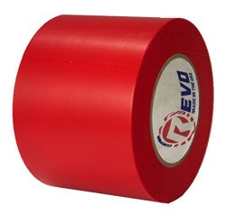 Revo Preservation Tape Heat Shrink Wrap Tape 4" X 60 Yards Made In Usa Red Poly Tape - Electrical Tape - Asbestos Removal
