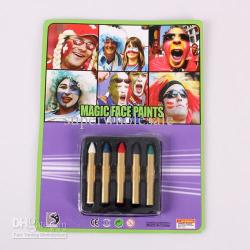 5pcs Colored Face & Body Paint Pens For Sports Halloween Parties Etc. Face Paint