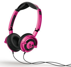 Skullcandy Lowrider Headphones with Mic in Pink Black