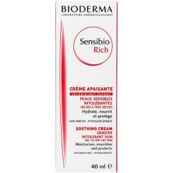 Bioderma Sensibio Soothing Cream Sensitive Intolerant Skin Rich 40ML