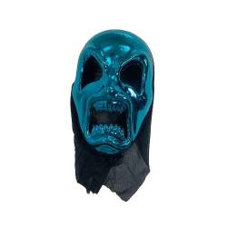 Glossy Blue Screaming Alien Mask