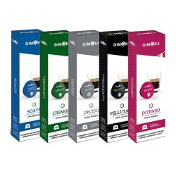 Gimoka Coffee Full Range Variety - 50 Caffitaly Compatible Coffee Capsules