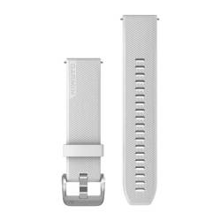 Garmin Quick Release Bands 20 Mm - White With Polished Silver Hardware