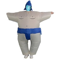 Yoweshop Sumo Wrestling Wrestler Inflatable Chub Mega Suit Inflatable Zentai Costume Blow Up Suit Sumo Wrestler Blue Reviews Online Pricecheck