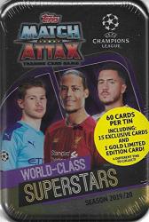 Match Attax 2019 2020 Topps Champions League Soccer Sealed World Class Superstars Mega Collectors Tin With A Limited Edition Kylian Mbappe Gold Card And