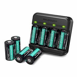 Lithium CR123A Batteries Ravpower 8 Pack 3.7V 700MAH Can Be Recharged Protected Batteries For Arlo Security Wireless Cameras VMC3030 VMK3200 VMS3330 3430 3530 And Flashlight Polaroid Microphone