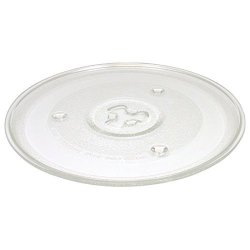 Hoststylez Microwave Glass Plate Tray Microwave Glass Oven Turntable Plate Replacement Parts For Kitchen Cooking 27CM
