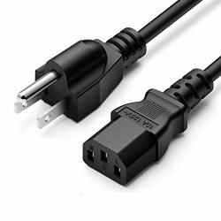 3-SLOT Universal Power Cord Cable For Lenovo Dell Hp Asus Monitor Thinkcentre Legion Ideacentre Thinkvision Thinkstation Erazer Wide Lcd Flat Panel Nema 5-15P To