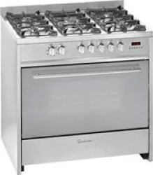 Miereles 90CM Freestanding Gas Gas Cooker Stainless Steel