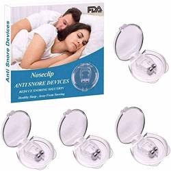 Silicone Magnetic Anti Snore Clip Stop Snoring Nose Device Snore Stopper Anti Snoring Devices Sleeping Aid Nature Relieve Snore For Men Women 4 Pack