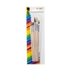 Paint Brushes - Art & Craft - Assorted Sizes - 6 Piece - 4 Pack