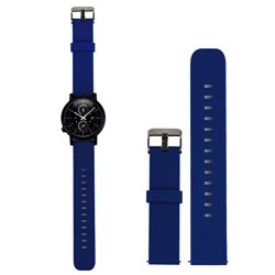 Ninasill Luxury Silicone Watch Band Strap For Samsung Galaxy Gear S2 Classic SM-R732 Watch Strap Blue