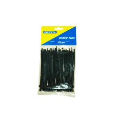 Dejuca - Cable Ties - Black - 100MM X 2.5MM - 100 PKT - 6 Pack