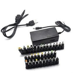 Padarsey 96W Universal Ac Power Adapter Charger With 34 Adapters 12V-24V Compatible For Notebook Acer Asus Toshiba Dell Lenovo Ibm Hp Compaq Samsung Sony