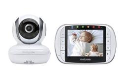 Motorola MBP36S Remote Wireless Video Baby Monitor With 3.5-INCH Color Lcd Screen Remote Camera Pan Tilt And Zoom