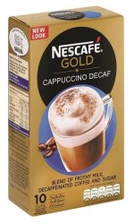 Gold - Cappuccino Decaf - 10 X 15G Sachets