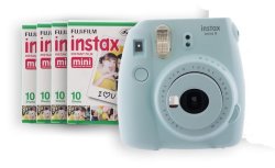 Fujifilm Instax MINI 9 Camera Value Bundle - Blue