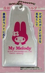Sanrio My Melody Back Light Reflection Name Tag Keychain Bag