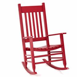 Deals On Giantex Outdoor Wood Rocking Chair Porch Rocker