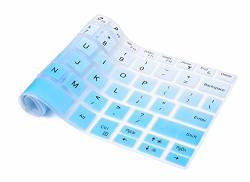 Casebuy Keyboard Cover For Dell Xps 13 9380 2019 Dell Xps 13 9370 9365 13.3" Laptop Dell Xps 13 Accessories Ombre Blue