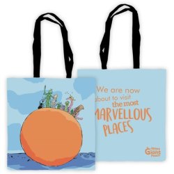 James Giant Peach Edge To Edge Tote Bag