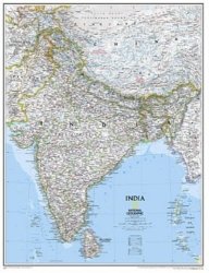 National Geographic Maps India Classic Wall Map Map Type: Laminated 23" X 30"