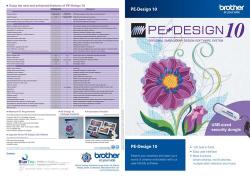 Pe-design-10 Software Upgrade Digitizing And Lettering Software