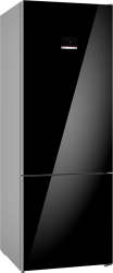 Bosch 505L Fridge Freezer Black Glass Bottom Freezer KGN56LB31U