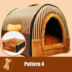 Warm Pet Bed House - Pattern 4 60X48X45CM