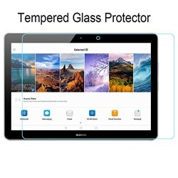 Huawei Mediapad T3 10.0 Screen Protector Acdreampremium HD Clear Tempered Glass Screen Protector For Huawei Mediapad T3 10.0 With 9H Hardness Scratch Resist Ultra Clear
