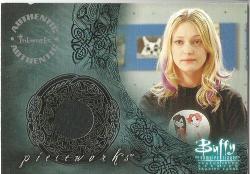 Emma Caulfield - "buffy Season 7" - Authentic "pieceworks Memorabilia" Trading Card Pw5
