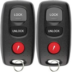Keylessoption Keyless Entry Remote Control Car Key Fob Replacement For Mazda 3 KPU41794 Pack Of 2