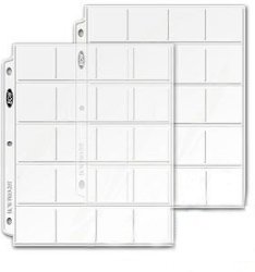 Coin Pages For Standard Coin Holders 20 Pocket Fits Any Album binder No Pvc