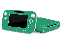 Teal Turquoise Vinyl Decal Faceplate Mod Skin Kit For Nintendo Wii U Console By System Skins