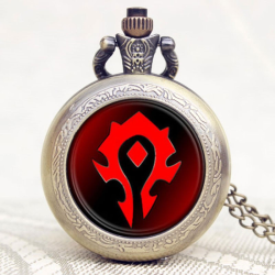 World Of Warcraft Pocket Watch With Necklace Chain